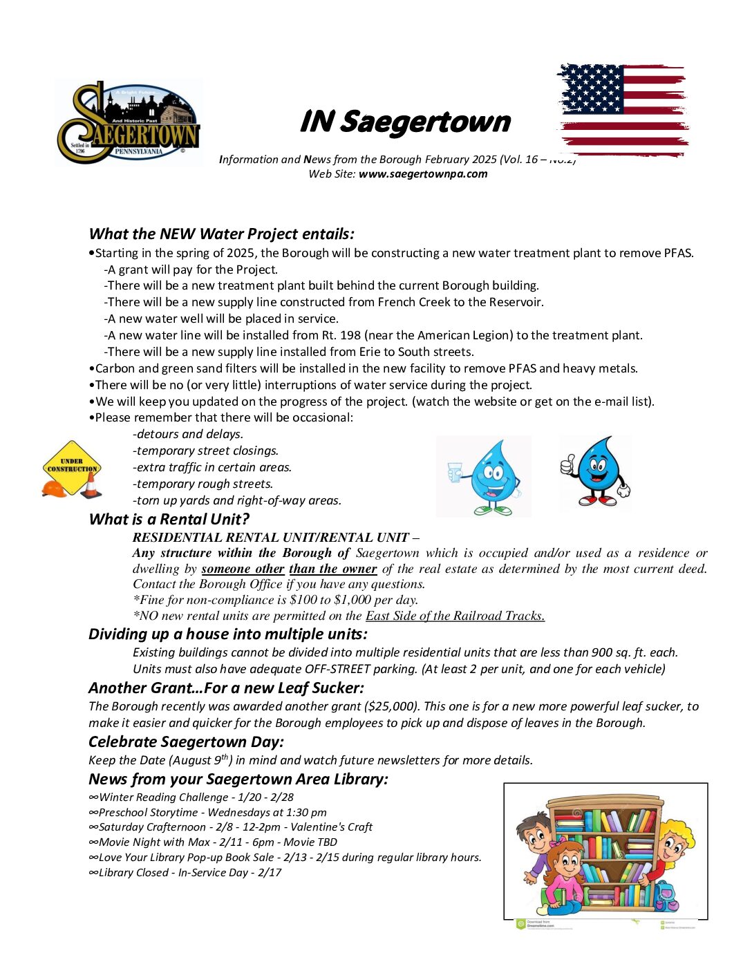 Thumbnail of the first page of 'Newsletter – February 2025'