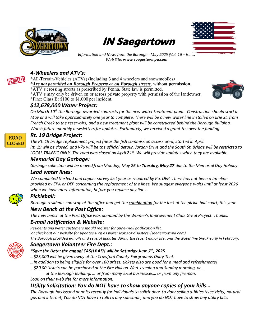 Thumbnail of the first page of 'Newsletter – May 2025'