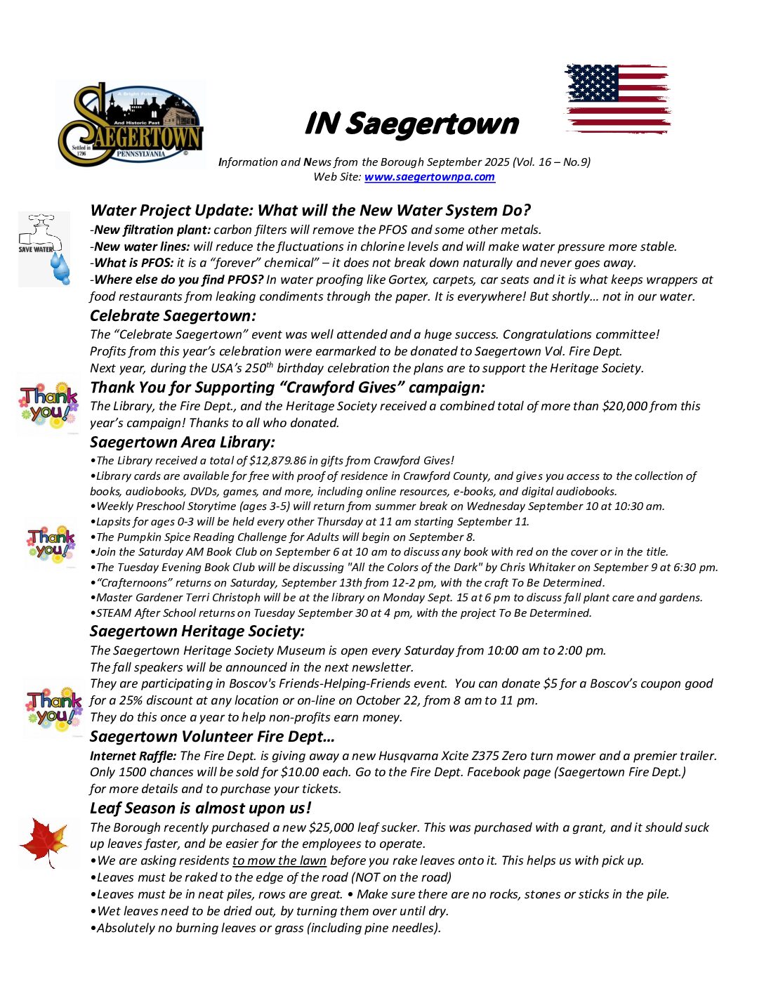 Thumbnail of the first page of 'Newsletter – September 2025'