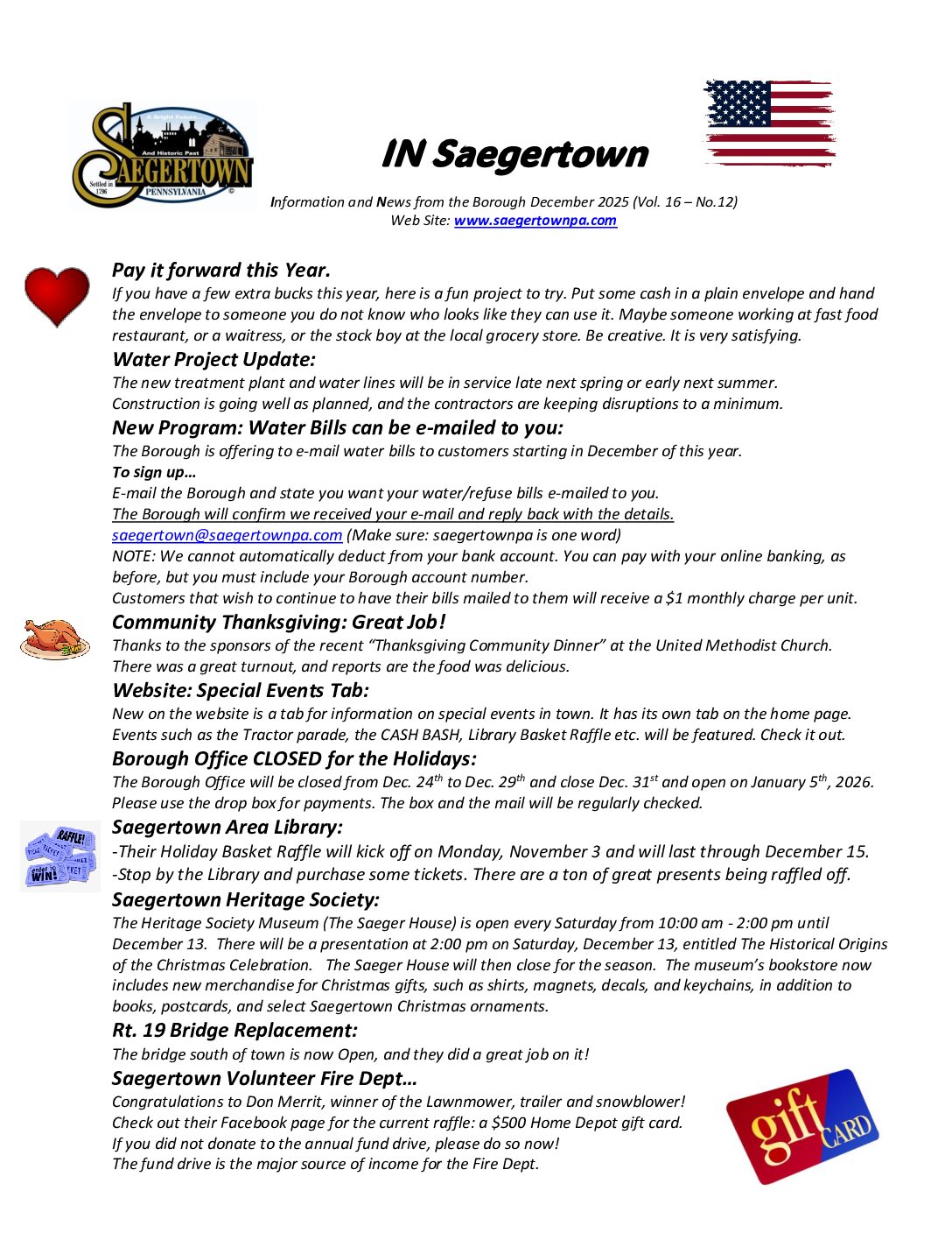 Thumbnail of the first page of 'Newsletter – December 2025'