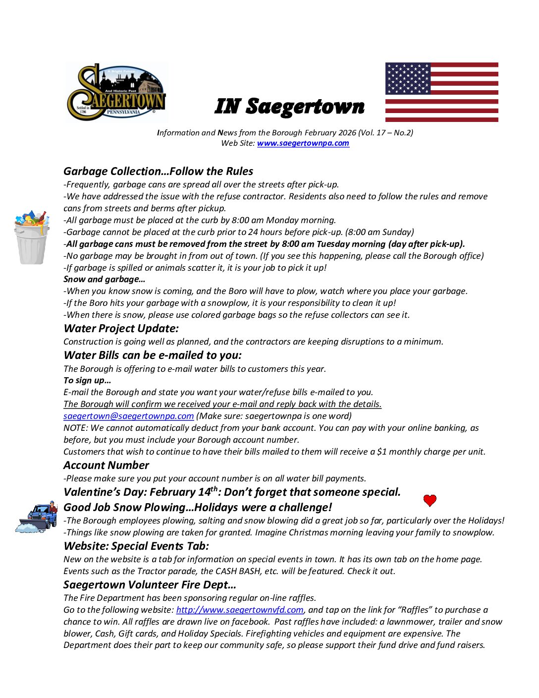 Thumbnail of the first page of 'Newsletter – February 2026'