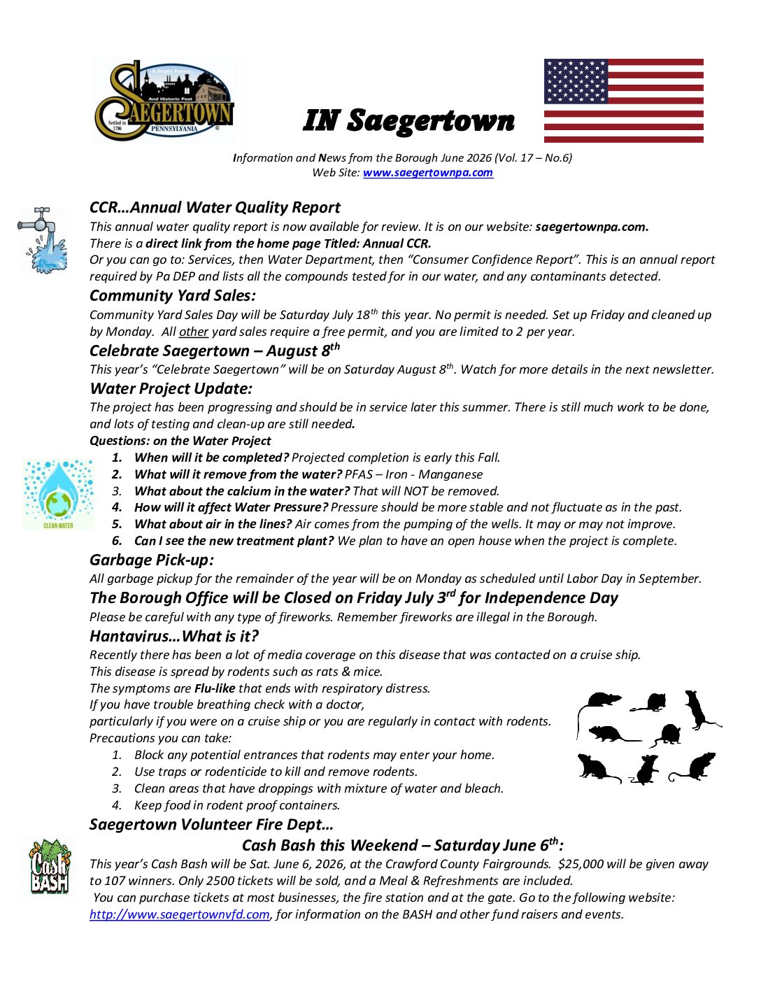 Thumbnail of the first page of 'Newsletter – June 2026'